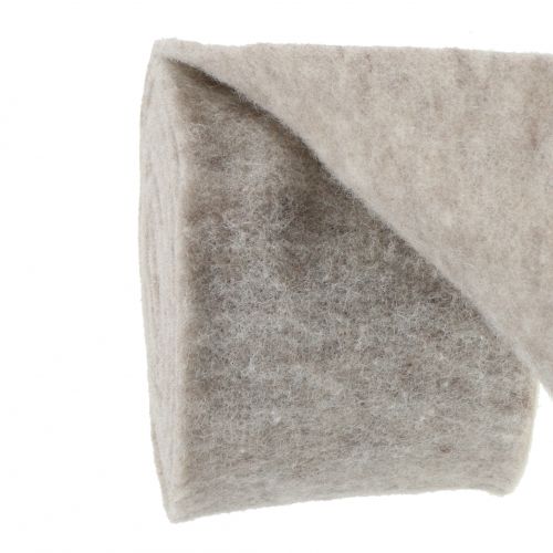 Article Ruban feutre, ruban pot gris-naturel 15cm 5m