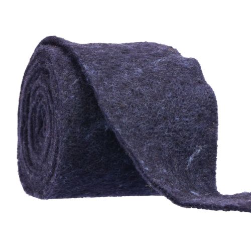Ruban de feutre violet, ruban de pot, feutre de laine, rouleau de feutre 15cm 5m