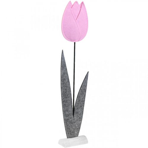 Article Feutrine fleur feutre déco fleur tulipe rose décoration de table H68cm