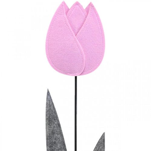 Article Feutrine fleur feutre déco fleur tulipe rose décoration de table H68cm