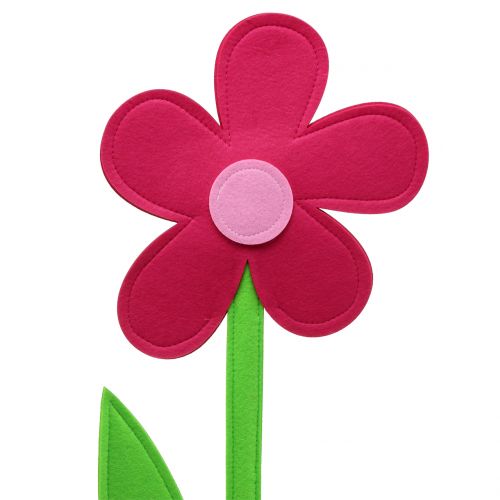 Floristik24 Fleur en feutre rose 120cm