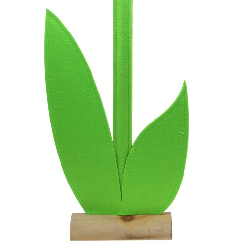 Floristik24 Fleur en feutrine jaune 87cm