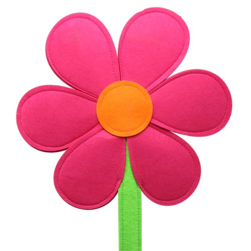 Floristik24 Fleur en feutrine fuchsia 87 cm