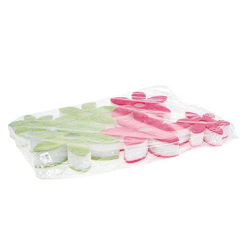 Floristik24 Fleur en feutrine, diff. couleurs, à suspendre, Ø 15-24 cm 6 p.