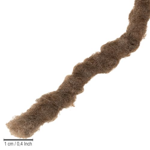 Article Cordon en laine marron, ruban décoratif de 25 m pour l&#39;art floral et les loisirs créatifs