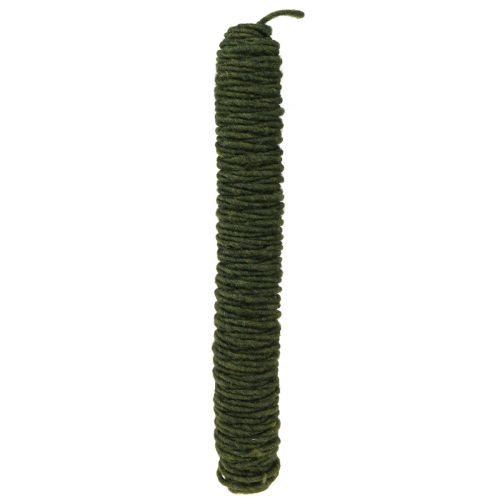 Cordon en feutre cordon vintage pour bricolage fil de mèche vert 55m
