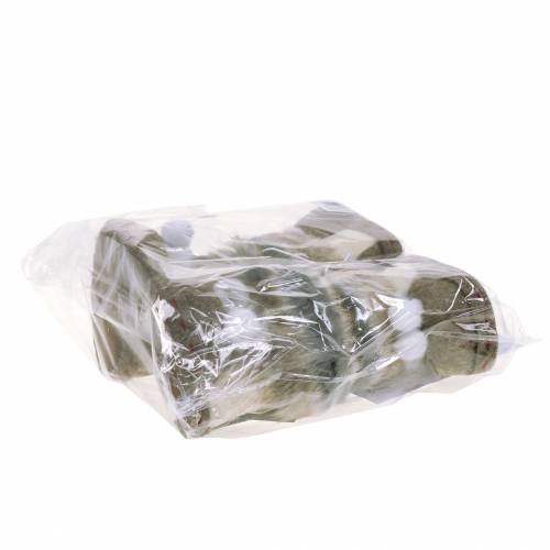 Floristik24 Paire de chaussures en feutre avec fourrure 10cm x 8cm 2pcs