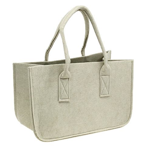 Floristik24 Sac en feutre 39 x 25 x 22 cm crème