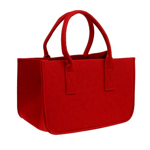Floristik24 Sac en feutre 39x25x22cm rouge