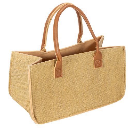 Sac en feutre aspect raphia 50 cm x 25 cm x 25 cm acheter | Floristik24.be