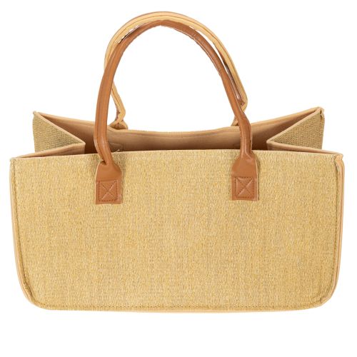 Sac en feutre aspect raphia 50 cm x 25 cm x 25 cm | Floristik24.be