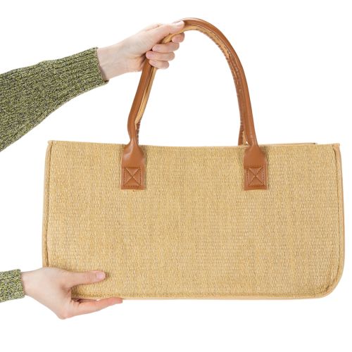 Sac en feutre aspect raphia 50 cm x 25 cm x 25 cm | Floristik24.be