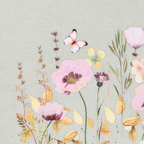 Article Sac en feutre à motif floral, idéal pour un usage quotidien et les loisirs, 38 cm