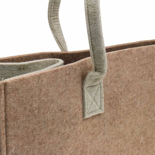 Floristik24 Sac en feutre marron clair 50 × 25 × 25cm
