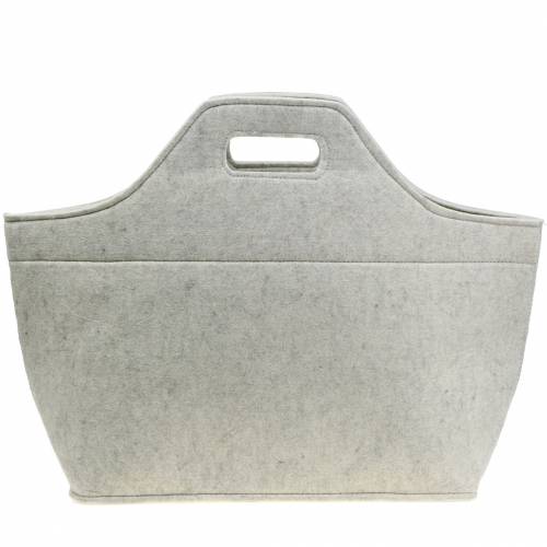 Floristik24 Sac en feutre gris 43cm x 20cm x 42cm