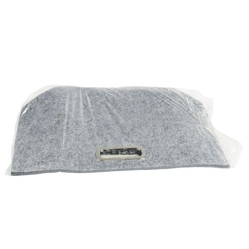 Floristik24 Sac en feutre gris 48cm x 30cm x 20cm
