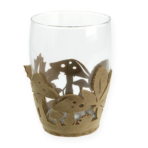 Floristik24 Pot en feutre automne feutre décoration jardinière feutre beige 2pcs