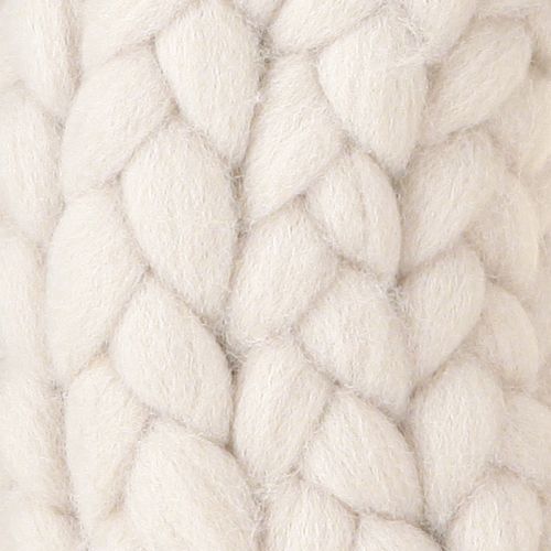 Floristik24 Couronne décorative en laine feutrée à suspendre en beige Ø30cm H4cm