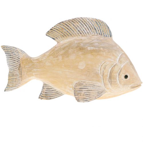 Floristik24 Poisson deco en bois optique nature L17cm