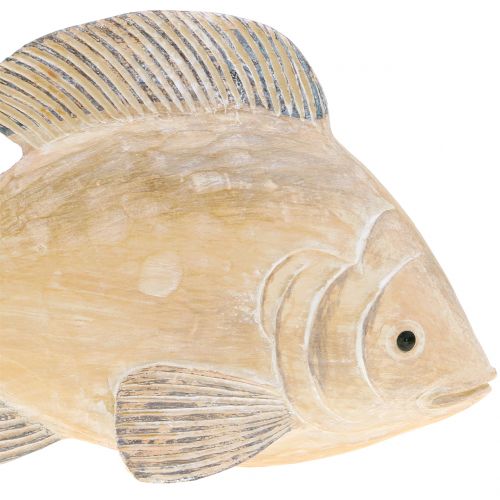 Floristik24 Poisson deco en bois optique nature L17cm