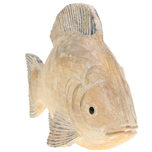 Floristik24 Poisson deco en bois optique nature L17cm