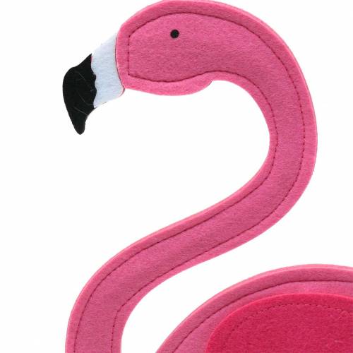 Article Décoration d&#39;été flamant rose feutre debout 28×H58cm