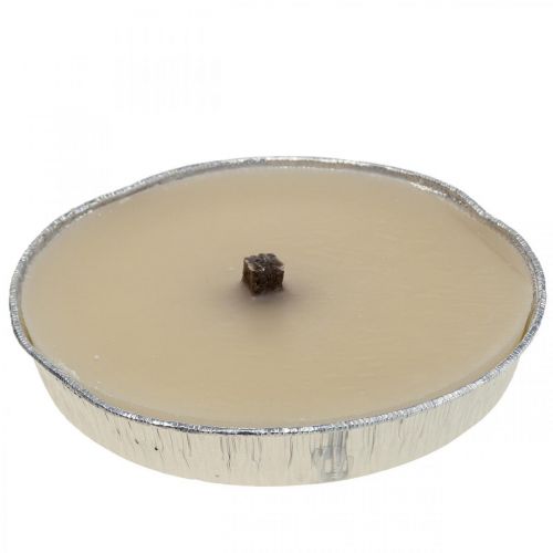 Floristik24 Bougie d&#39;extérieur Flame bowl dans un bol en aluminium crème Ø17cm