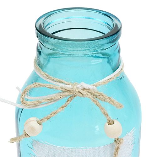 Floristik24 Bouteille en verre couleurs assorties Ø8cm H15cm 3 pièces