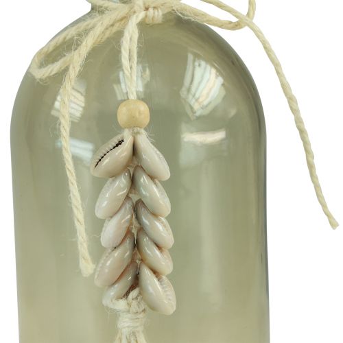 Article Bouteilles vase décoratif en verre cauris maritime H26cm 2pcs