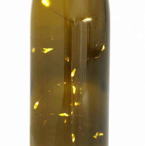 Floristik24 Bouteille lumineuse LED blanc chaud 73cm 15L