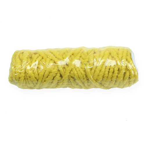 Article Cordon feutre polaire Mirabell 25m jaune