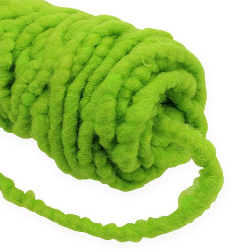 Article Cordon feutre polaire Mirabell 25m vert