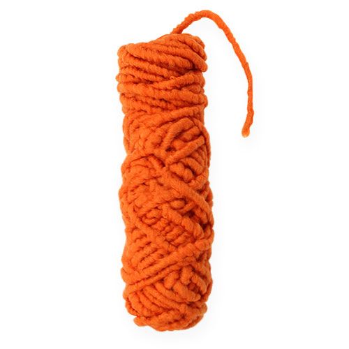 Cordon feutre polaire Mirabell 25m orange