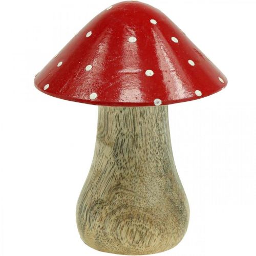 Amanite tue-mouche déco bois champignon automne décoration bois 10×8cm