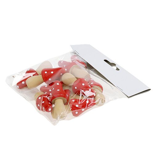 Floristik24 Toadstool en bois 6cm 12pcs