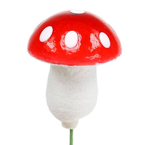 Floristik24 Toadstool sur un fil 2.2cm 100pcs