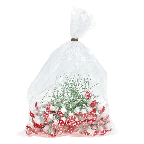Floristik24 Amanites tue-mouches sur fil de fer 1,8 cm 100 p.