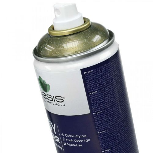 Article Spray pailleté doré pour travaux manuels Color Spray 400ml