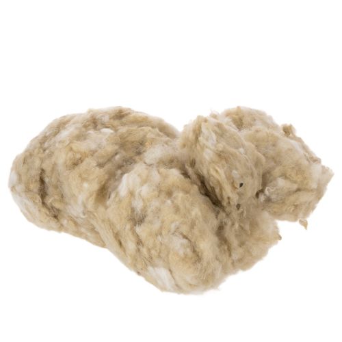Laine de mouton beige naturelle, en vrac, pour les loisirs créatifs et la décoration, 250 g