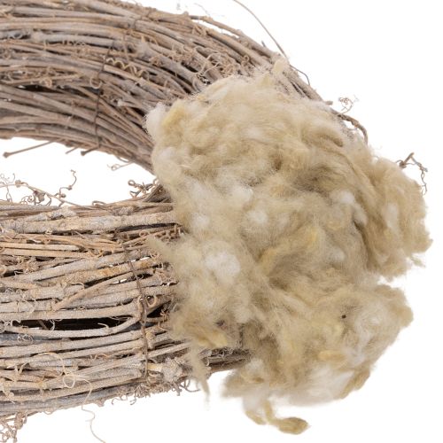 Laine de mouton beige