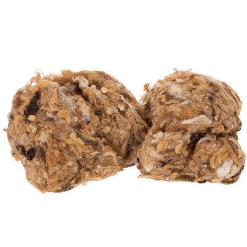 Laine de mouton mélangée brune, laine naturelle, en vrac, pour loisirs créatifs, 250 g