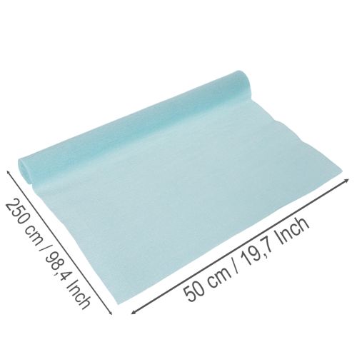 Papier crépon bleu 50x250cm pour fleuriste, idéal pour la décoration | Floristik24.be
