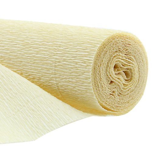 Papier crépon fleuriste crêpe fleuriste champagne 50×250cm 5 pièces