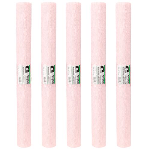 Article Papier crépon fleuriste rose 50×250cm 5pcs