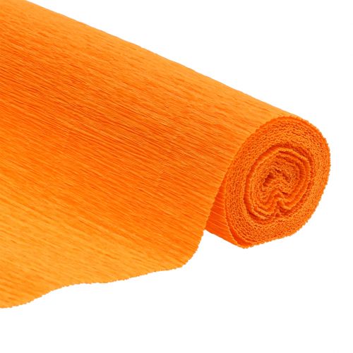 Floristik24 Papier crêpe fleuriste orange clair 50x250cm