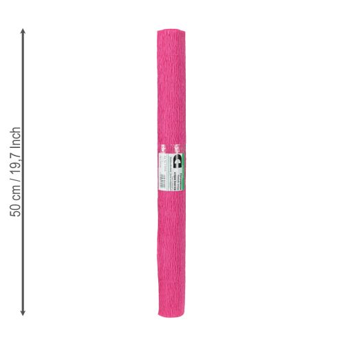 Article Papier crêpe fleuriste rose 50x250cm