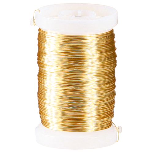 Floristik24 Fil de fleuriste fil de myrte fil décoratif or 0,30mm 100g 3 pièces