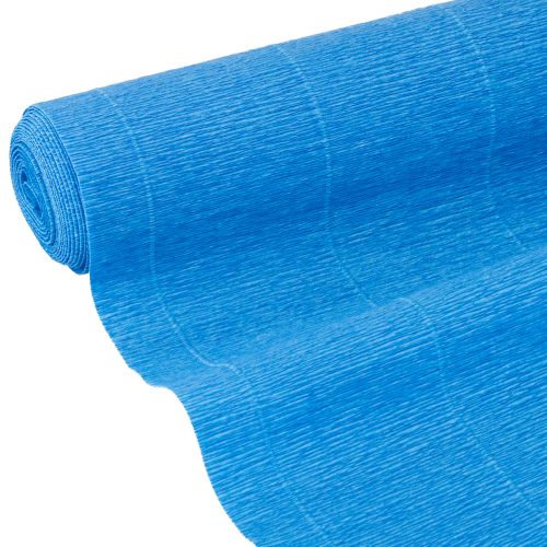 Papier crépon pour fleuriste bleu 50×250cm 5 pièces