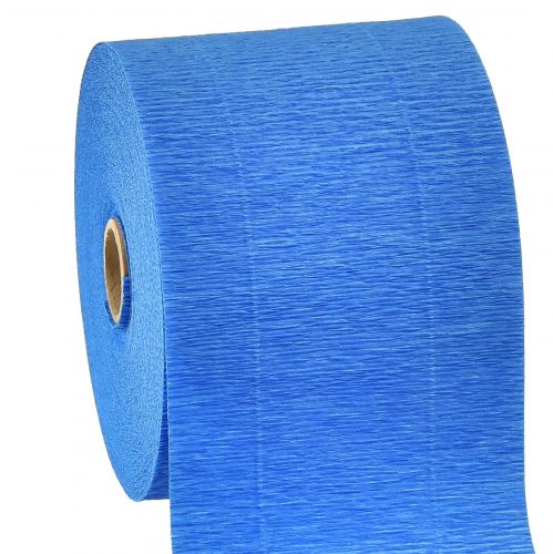 Floristik24 Crêpe Fleur bleu L10cm grammage 128g/m² L250cm 2 pièces