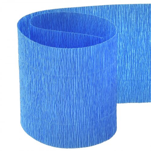 Article Crêpe Fleur bleu L10cm grammage 128g/m² L250cm 2pcs